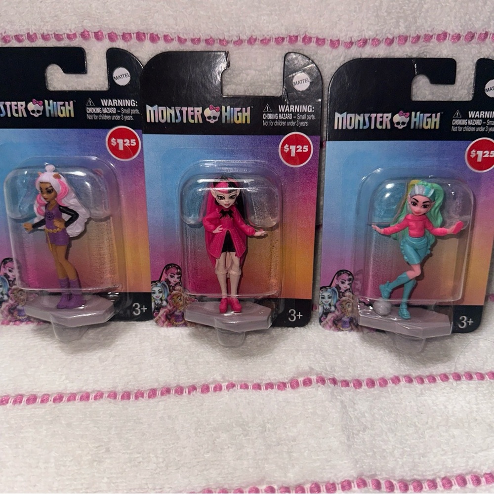 Monster High Pink and Black Figure